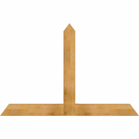 Ekena Millwork Portland Rough Sawn Timber Gable Bracket, Western Red Cedar, 72"W x 48"H x 4"D x 6"F, 16/12 Pitch GBW072X48X0406POR00RWR